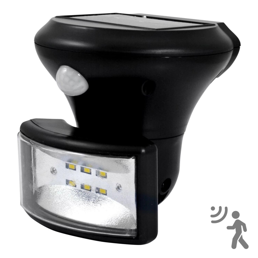LED Päikesepaneeliga prožektor koos anduriga LED/5W/3,7V 2000 mAh IP44