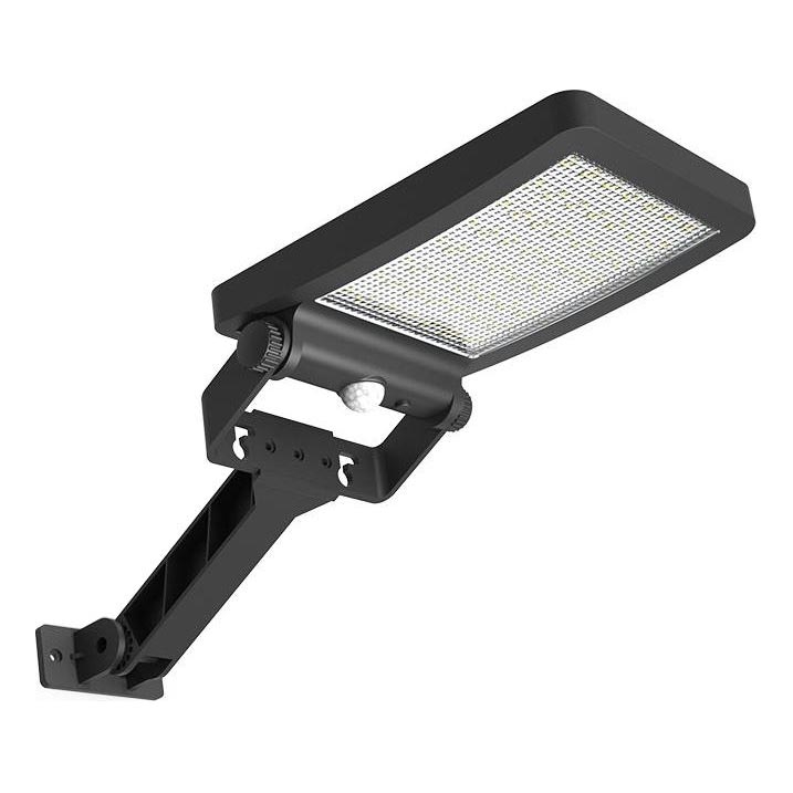 LED Päikesepaneeliga prožektor koos anduriga LED/5W/3,7V 4000K 1500 mAh IP54 must