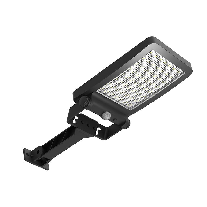 LED Päikesepaneeliga prožektor koos anduriga LED/5W/3,7V 4000K 1500 mAh IP54 must