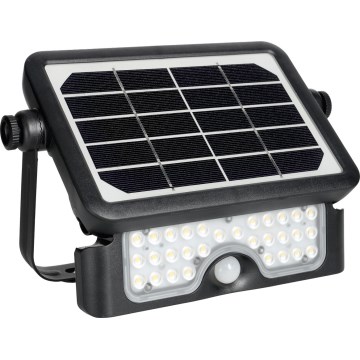 LED Päikesepaneeliga prožektor koos anduriga LED/5W/3,7V 4000K IP65 3000 mAh