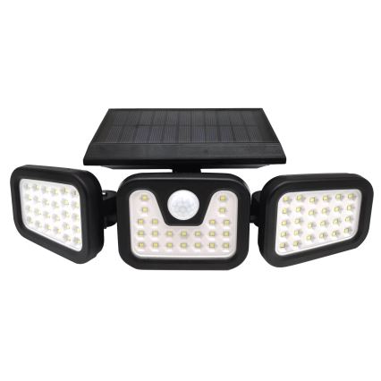 LED Päikesepaneeliga prožektor koos anduriga TRIO LED/0,6W/3,7V 1200 mAh IP44