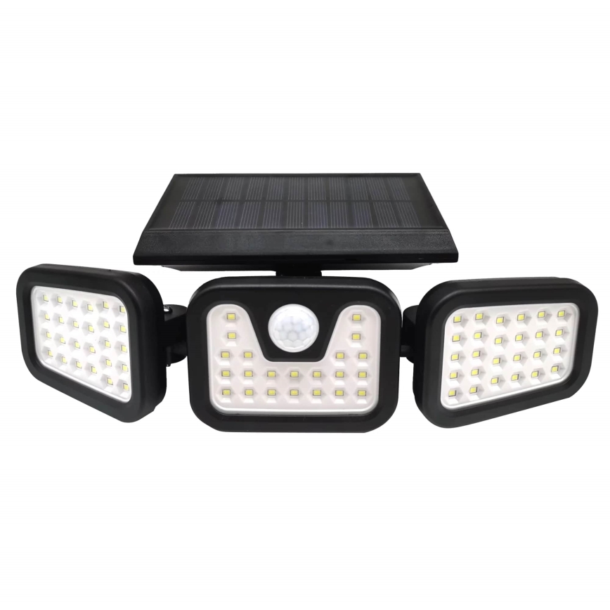 LED Päikesepaneeliga prožektor koos anduriga TRIO LED/0,6W/3,7V 1200 mAh IP44