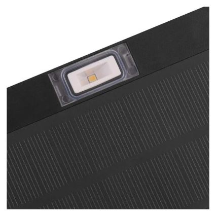 LED Päikesepaneeliga prožektor koos liikumisanduriga LED/3,7V 1200mAh 4000K IP65 must