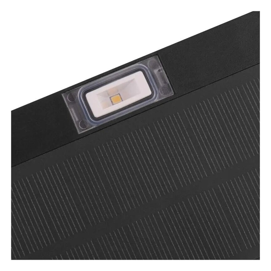 LED Päikesepaneeliga prožektor koos liikumisanduriga LED/3,7V 1200mAh 4000K IP65 must