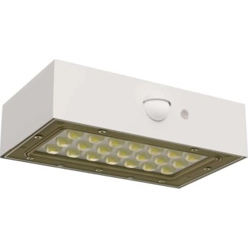 LED Päikesepaneeliga prožektor koos liikumisanduriga LED/3,7V 1200mAh 4000K IP65 valge