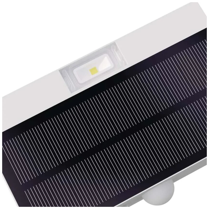 LED Päikesepaneeliga prožektor koos liikumisanduriga LED/3,7V 1200mAh 4000K IP65 valge
