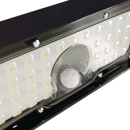 LED Päikesepaneeliga prožektor koos liikumisanduriga LED/3,7V 3000mAh 4000K IP65 must