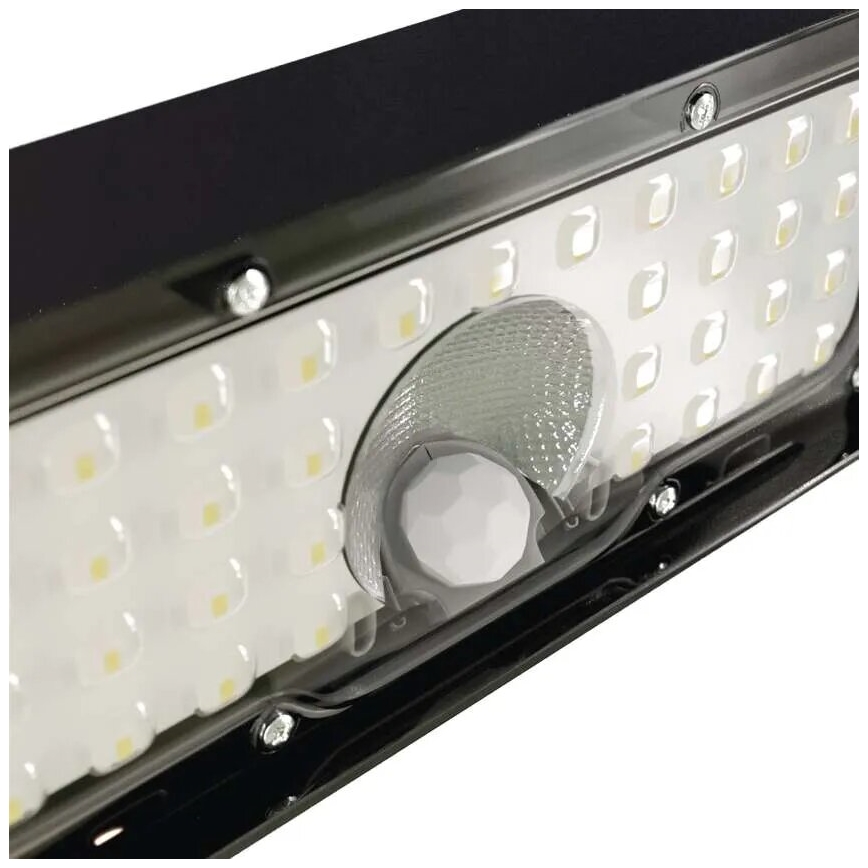 LED Päikesepaneeliga prožektor koos liikumisanduriga LED/3,7V 3000mAh 4000K IP65 must
