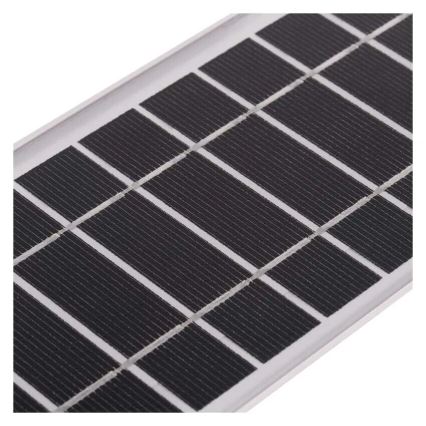 LED Päikesepaneeliga prožektor koos liikumisanduriga LED/3,7V 3000mAh 4000K IP65 must