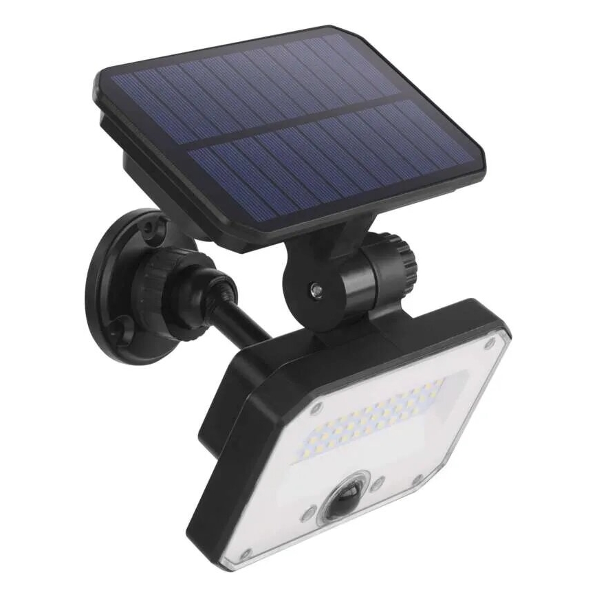 LED Päikesepaneeliga prožektor koos liikumisanduriga SPILO LED/3,7V 3600mAh 3000K IP54 + kaugjuhtimispult