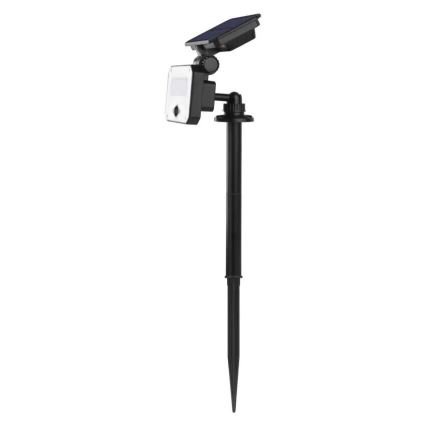 LED Päikesepaneeliga prožektor koos liikumisanduriga SPILO LED/3,7V 3600mAh 3000K IP54 + kaugjuhtimispult