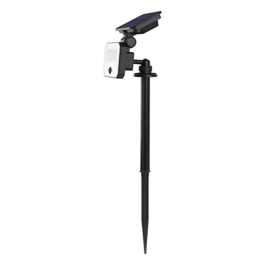 LED Päikesepaneeliga prožektor koos liikumisanduriga SPILO LED/3,7V 3600mAh 3000K IP54 + kaugjuhtimispult
