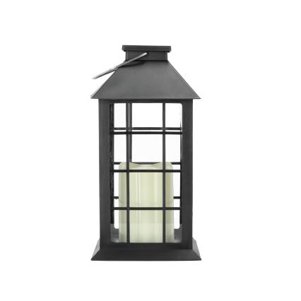 LED Päikesepaneeliga rippvalgusti LED/0,02W/1,2V 1xAA 2700K IP44 200 mAh must