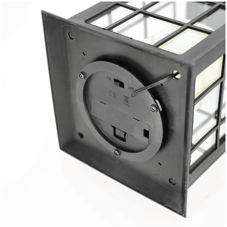LED Päikesepaneeliga rippvalgusti LED/0,02W/1,2V 1xAA 2700K IP44 200 mAh must