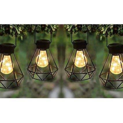 LED Päikesepaneeliga rippvalgusti LED/0,1W/1,2V 600 mAh d. 13 cm