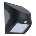 LED päikesepaneeliga seinalamp liikumisanduriga LED/3W/3,7V 3000/4000K 1200 mAh IP54 must