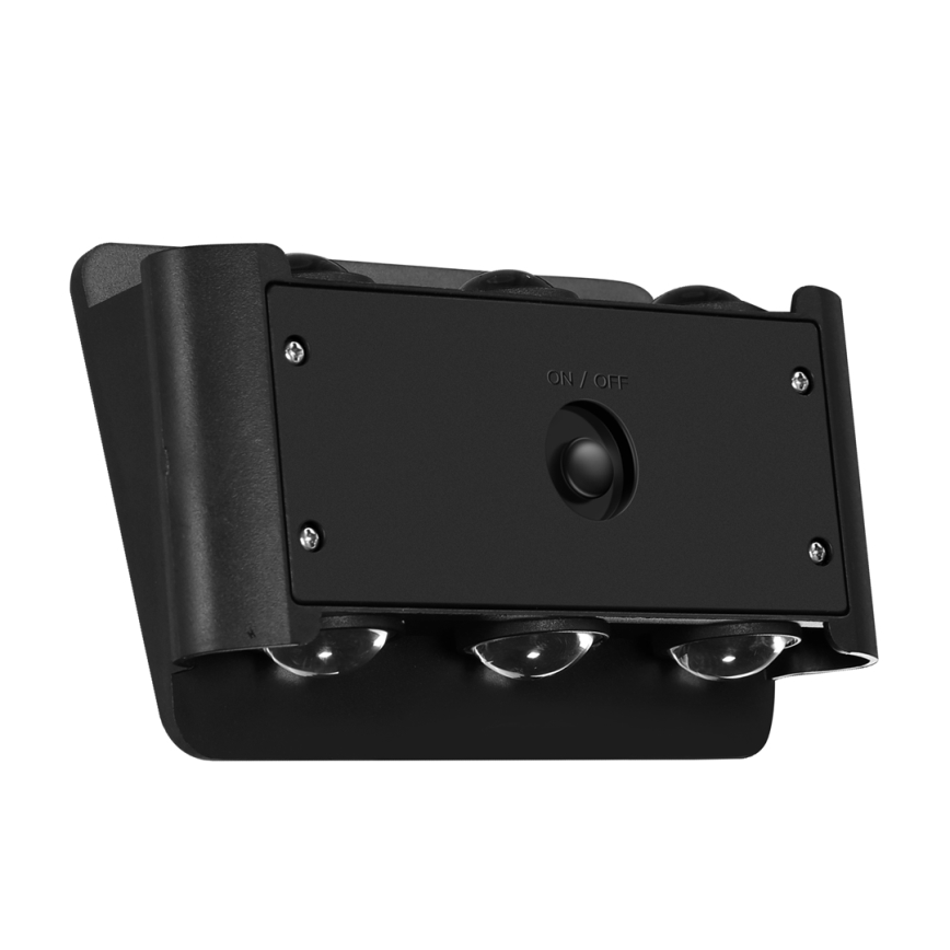 LED Päikesepaneeliga seinavalgusti ALF LED/4W/3,2V 6000K IP54 must
