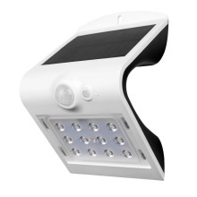 LED Päikesepaneeliga seinavalgusti anduriga LED/1.5W/3,7V IP65 valge