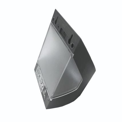 LED päikesepaneeliga seinavalgusti liikumisanduriga LED/3W/3,7V 3000/4000K 1200 mAh IP54 antratsiit