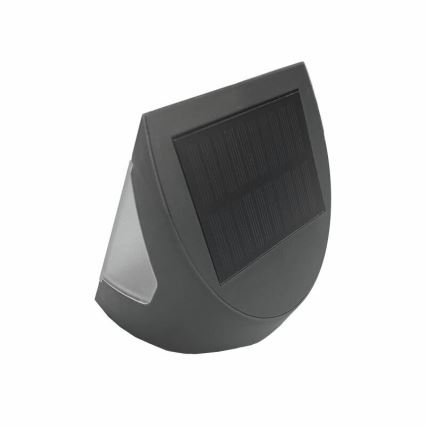 LED päikesepaneeliga seinavalgusti liikumisanduriga LED/3W/3,7V 3000/4000K 1200 mAh IP54 antratsiit