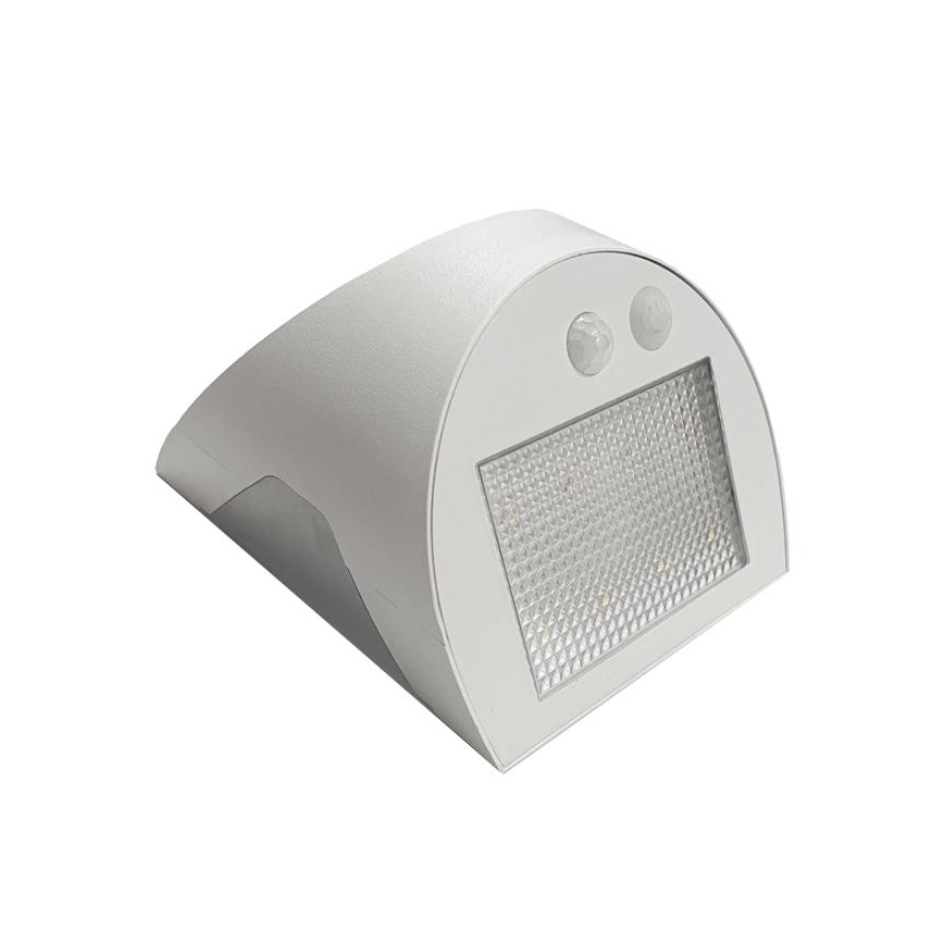 LED päikesepaneeliga seinavalgusti anduriga LED/3W/3,7V 3000/4000K 1200 mAh IP54 valge
