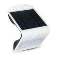 LED Päikesepaneeliga seinavalgusti anduriga LED/3W/3,7V 3000/4000K IP65 valge