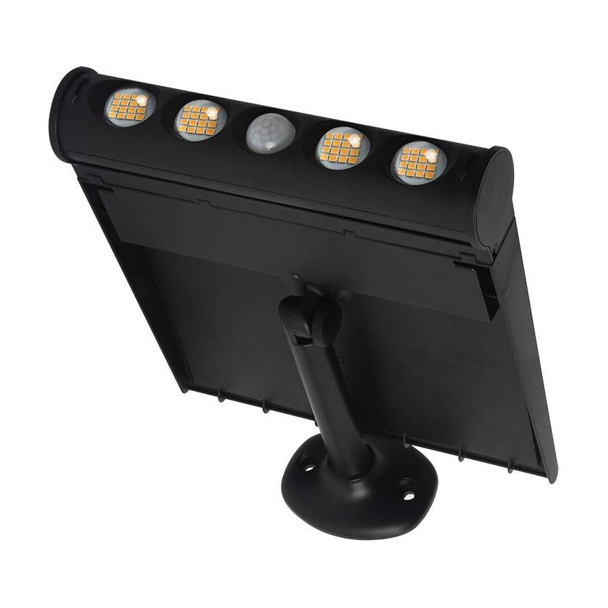 LED Päikesepaneeliga seinavalgusti anduriga LED/8W/3,7V IP65 3000K