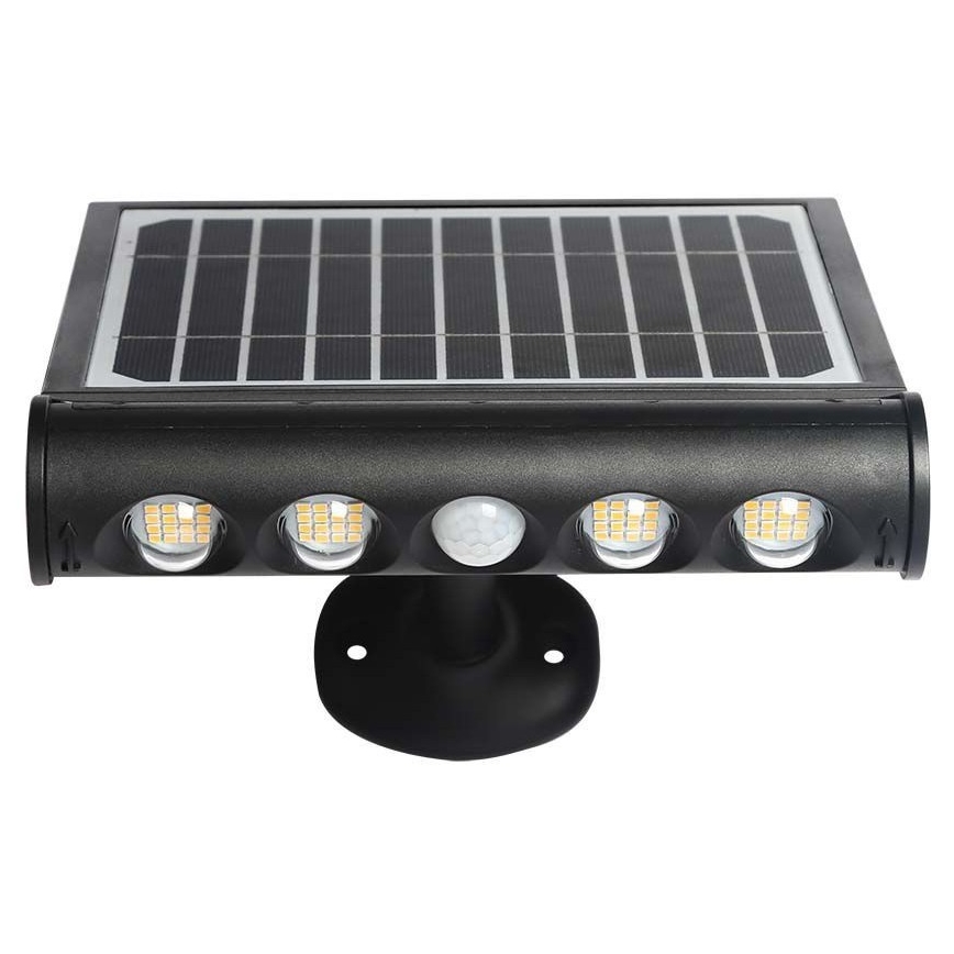 LED Päikesepaneeliga seinavalgusti anduriga LED/8W/3,7V IP65 4000K