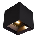 LED päikesepaneeliga seinavalgusti anduriga LED/9W/3,7V 3000/4000/5000K IP65 2600 mAh must