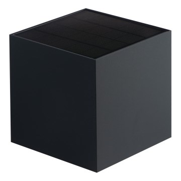 LED-päikesepaneeliga seinavalgusti anduriga REKA LED/6W/3,7V 1800 mAh 3000/4000/6500K IP65 must