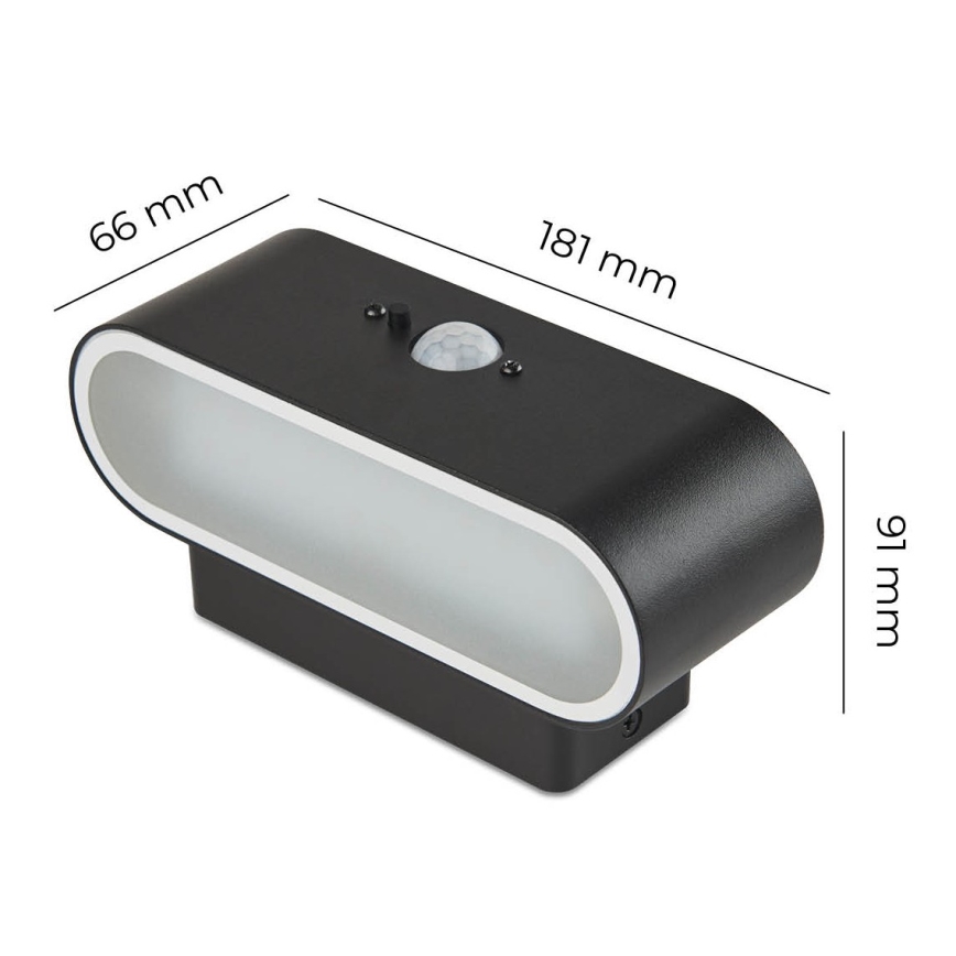 LED Päikesepaneeliga seinavalgusti anduriga SOLARIS2 LED/2,5W/3,7V 4000K IP44