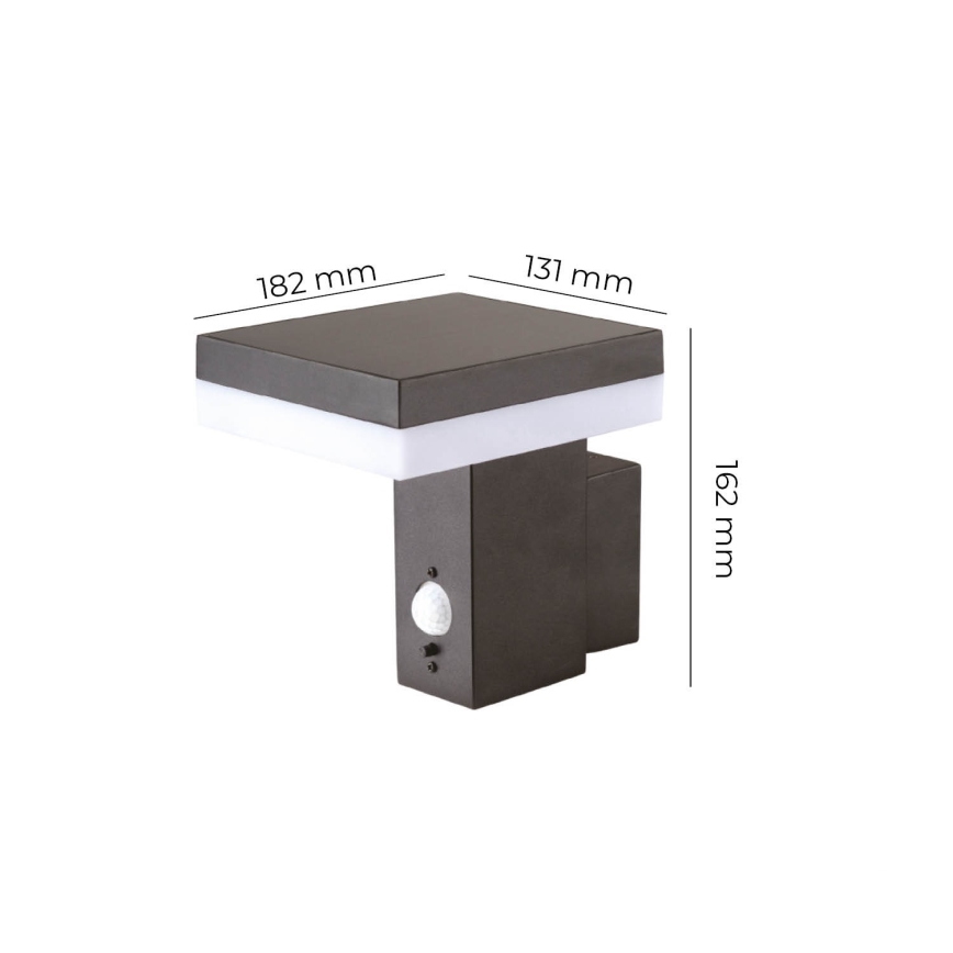 LED Päikesepaneeliga seinavalgusti anduriga SOLARIS2 LED/5,5W/3,7V 4000K IP44