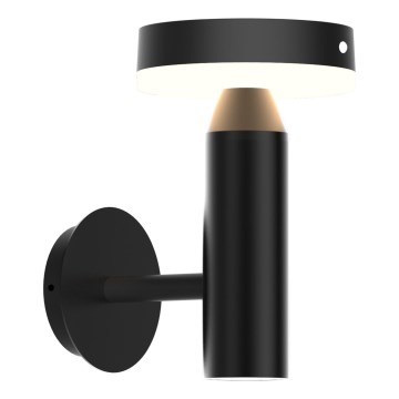 LED Päikesepaneeliga seinavalgusti koos anduriga GWINEA LED/4,5W/3,7V IP44 must