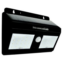 LED Päikesepaneeliga seinavalgusti koos anduriga LED/1,2W/3,7V 6500K IP65