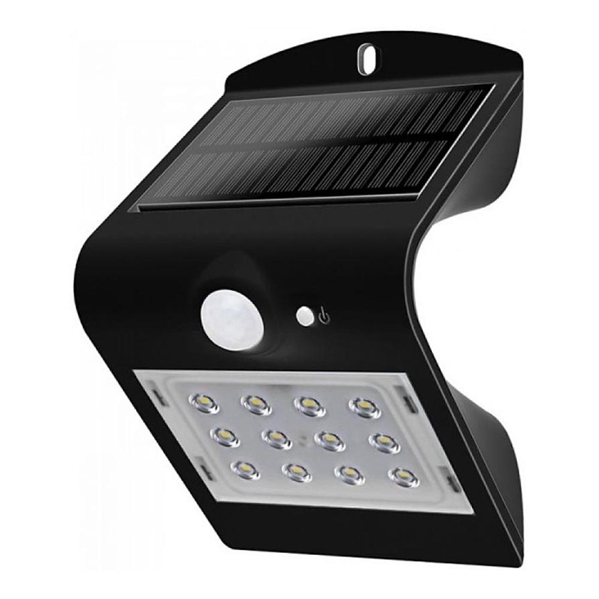 LED Päikesepaneeliga seinavalgusti koos anduriga LED/1.5W/3,7V IP65 1200 mAh
