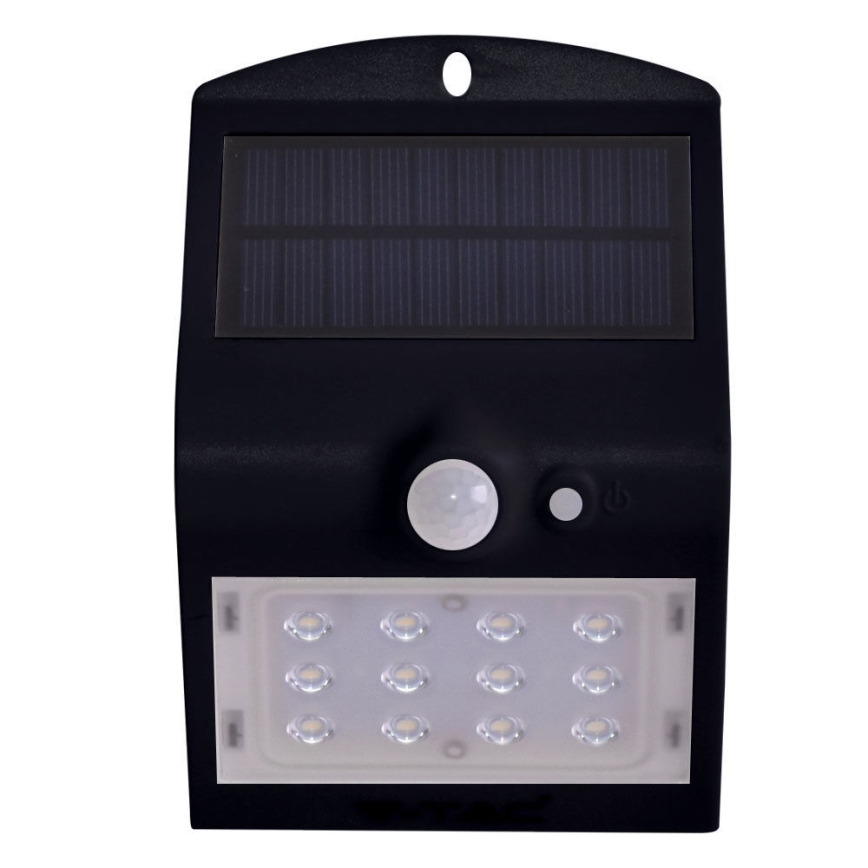 LED Päikesepaneeliga seinavalgusti koos anduriga LED/1.5W/3,7V IP65 1200 mAh