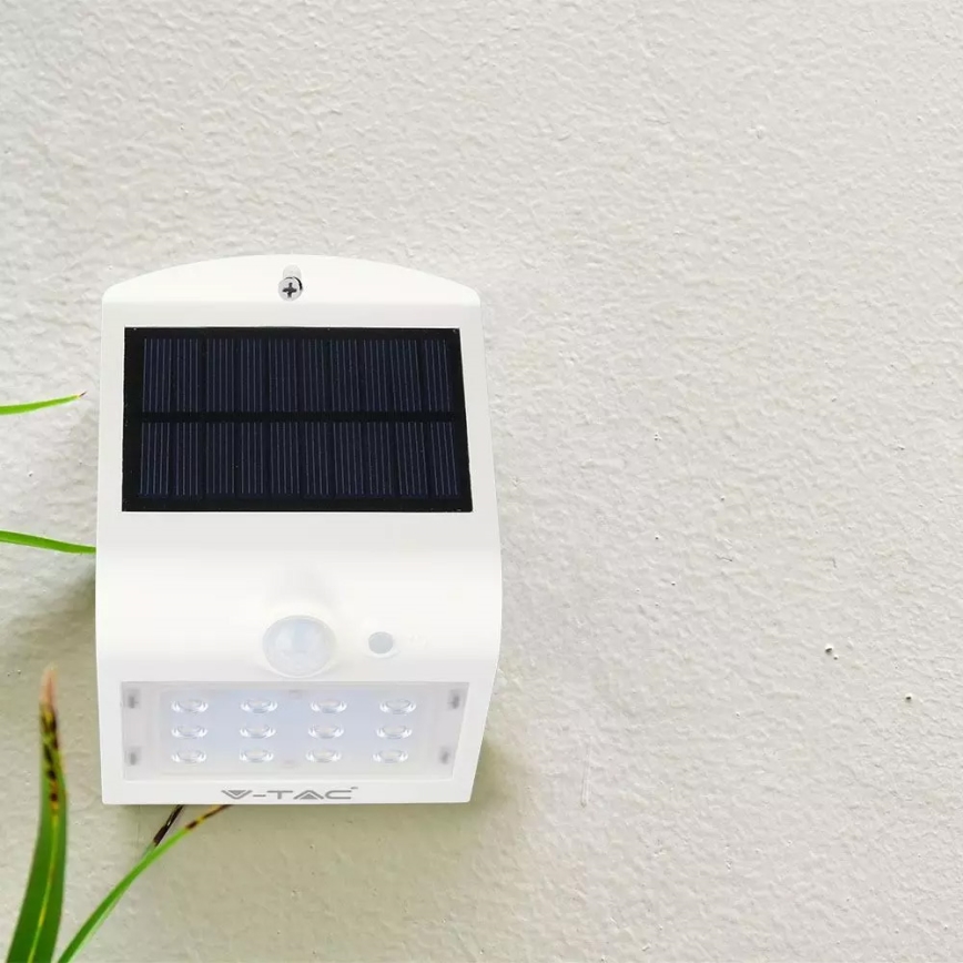 LED Päikesepaneeliga seinavalgusti koos anduriga LED/1.5W/3,7V IP65 1200 mAh