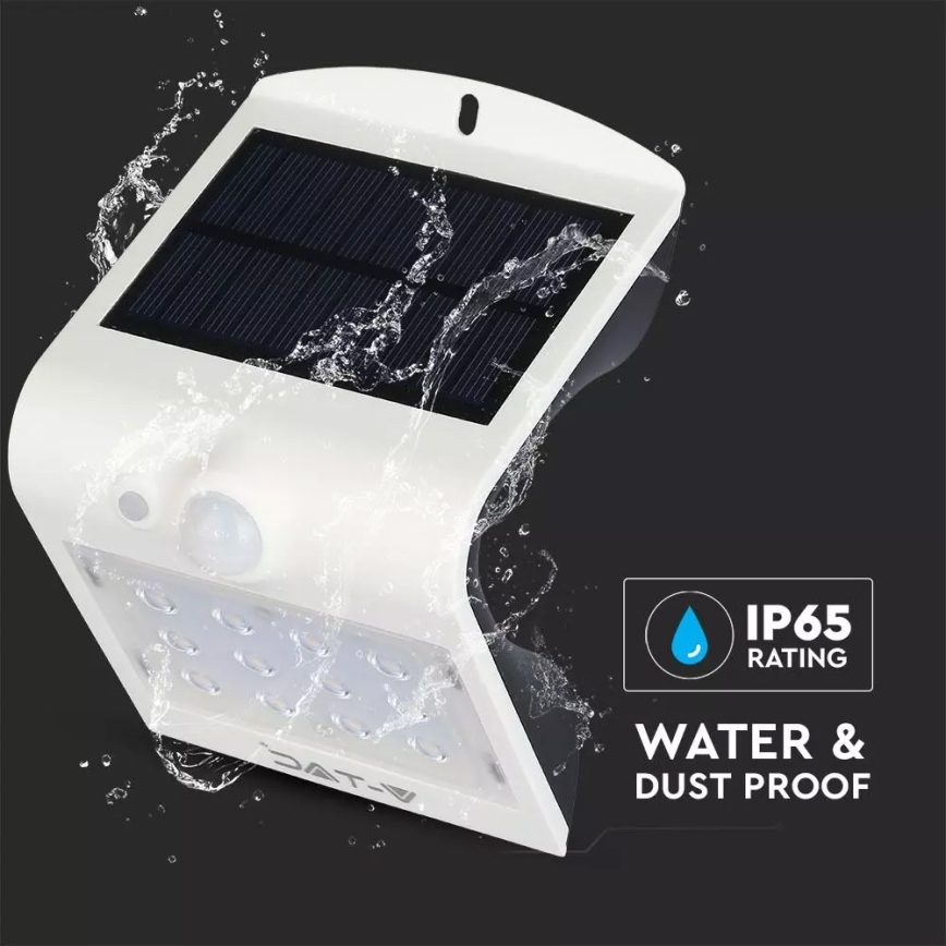 LED Päikesepaneeliga seinavalgusti koos anduriga LED/1.5W/3,7V IP65 1200 mAh