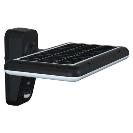 LED Päikesepaneeliga seinavalgusti koos anduriga LED/15W/3,2V 4000K/6000K IP65 6000 mAh must