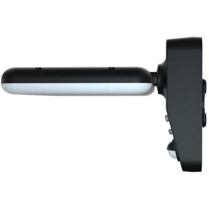 LED Päikesepaneeliga seinavalgusti koos anduriga LED/15W/3,2V 4000K/6000K IP65 6000 mAh must