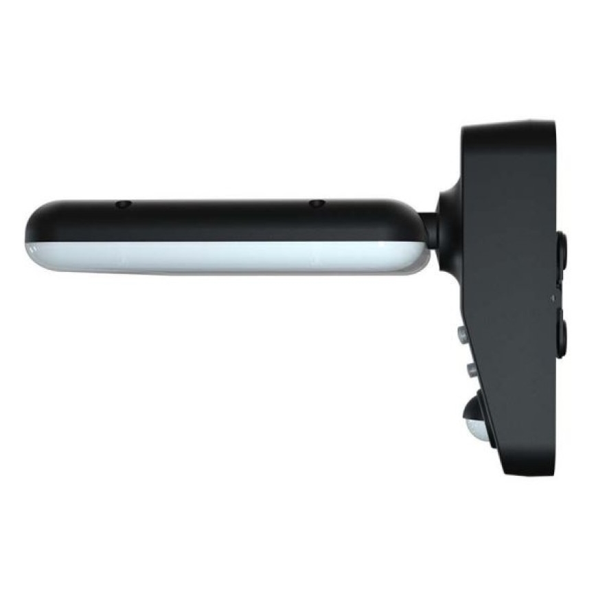 LED Päikesepaneeliga seinavalgusti koos anduriga LED/15W/3,2V 4000K/6000K IP65 6000 mAh must