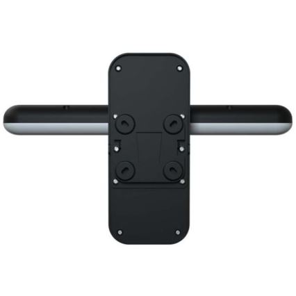 LED Päikesepaneeliga seinavalgusti koos anduriga LED/15W/3,2V 4000K/6000K IP65 6000 mAh must