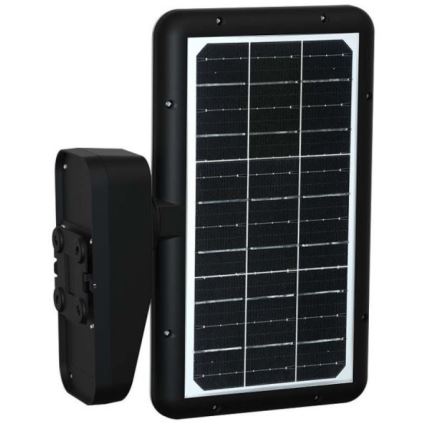 LED Päikesepaneeliga seinavalgusti koos anduriga LED/15W/3,2V 4000K/6000K IP65 6000 mAh must