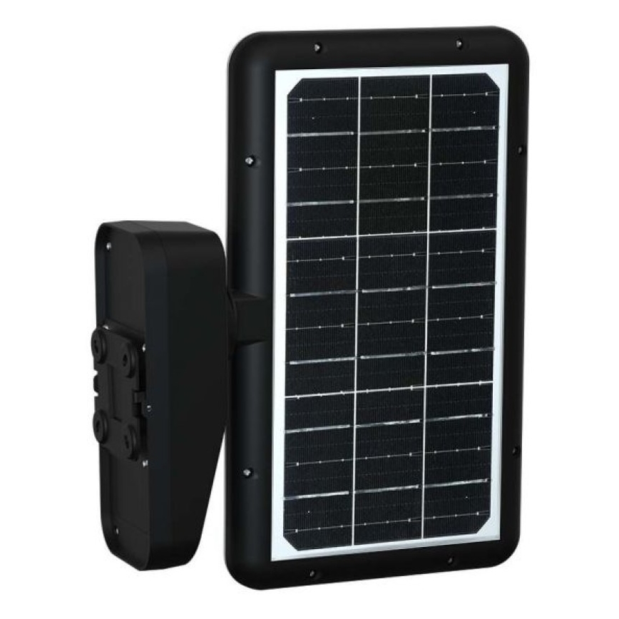 LED Päikesepaneeliga seinavalgusti koos anduriga LED/15W/3,2V 4000K/6000K IP65 6000 mAh must