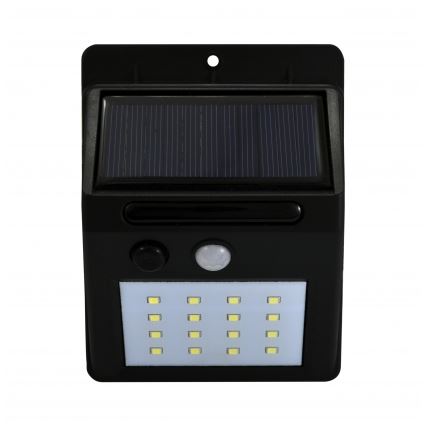 LED Päikesepaneeliga seinavalgusti koos anduriga LED/2,2W/3,7V 2200 mAh IP44