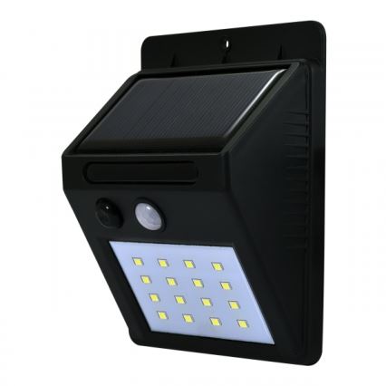 LED Päikesepaneeliga seinavalgusti koos anduriga LED/2,2W/3,7V 2200 mAh IP44
