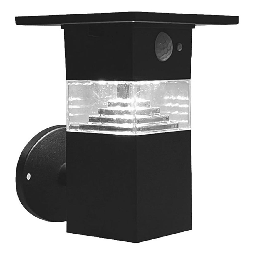 LED Päikesepaneeliga seinavalgusti koos anduriga LED/2,5W/3,7V IP54 3000K 2200 mAh