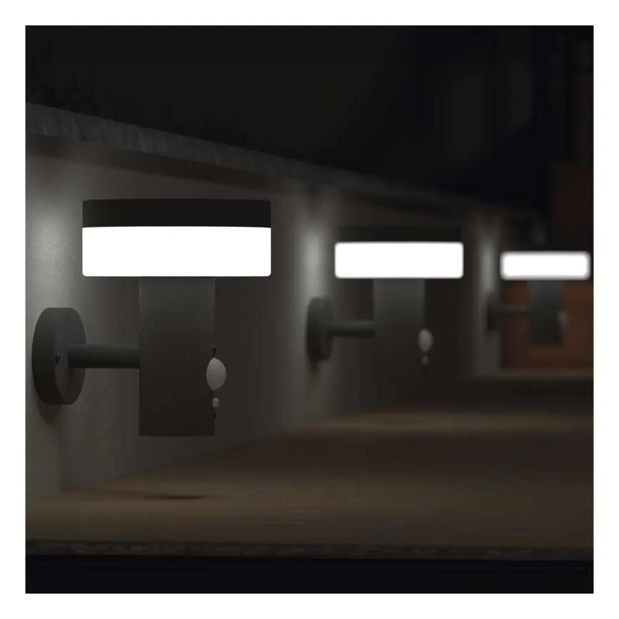 LED Päikesepaneeliga seinavalgusti koos anduriga LED/2W/3,7V 1200 mAh IP44