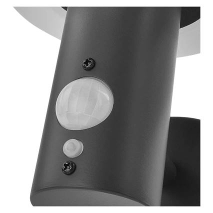 LED Päikesepaneeliga seinavalgusti koos anduriga LED/2W/3,7V 1200 mAh IP44