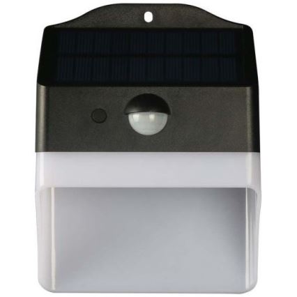 LED Päikesepaneeliga seinavalgusti koos anduriga LED/2W/3,7V 4000K IP65 1200 mAh